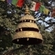 Dome Hanging In The Air, Amid The Trees And Flags - VideoHive Item for Sale