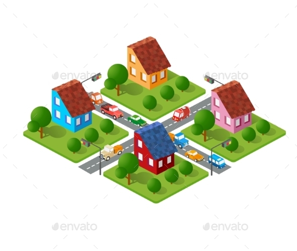 Large Set of Isometric - Buildings Objects