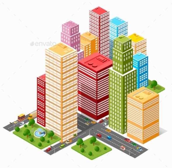 City Skyscraper - Buildings Objects