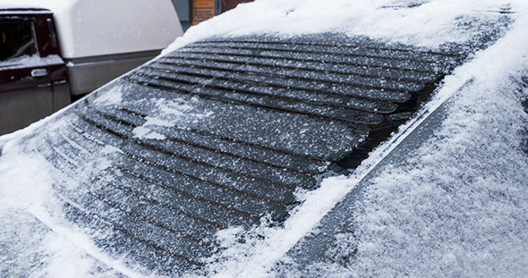 Ice Melting Fastly on Car Heated Rear Window,