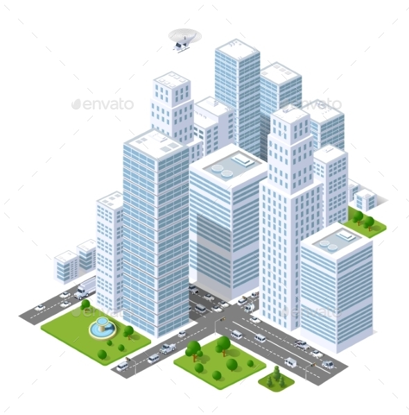 City Skyscraper - Buildings Objects