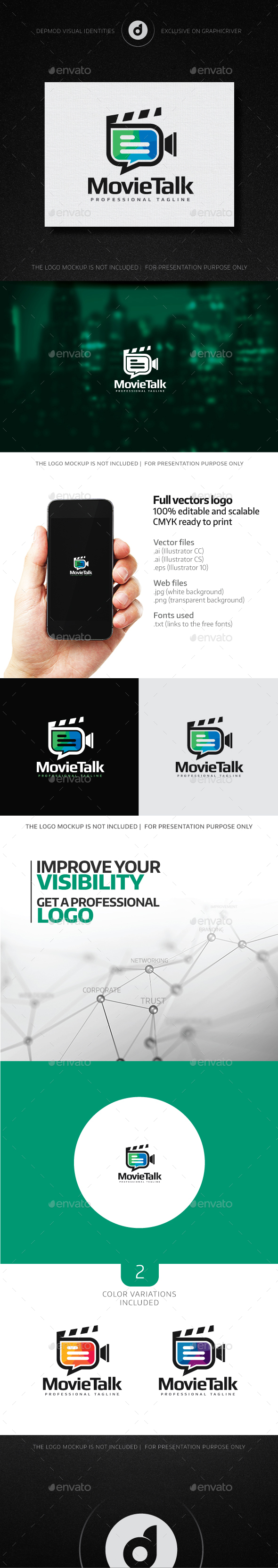 MovieTalk Logo - Objects Logo Templates