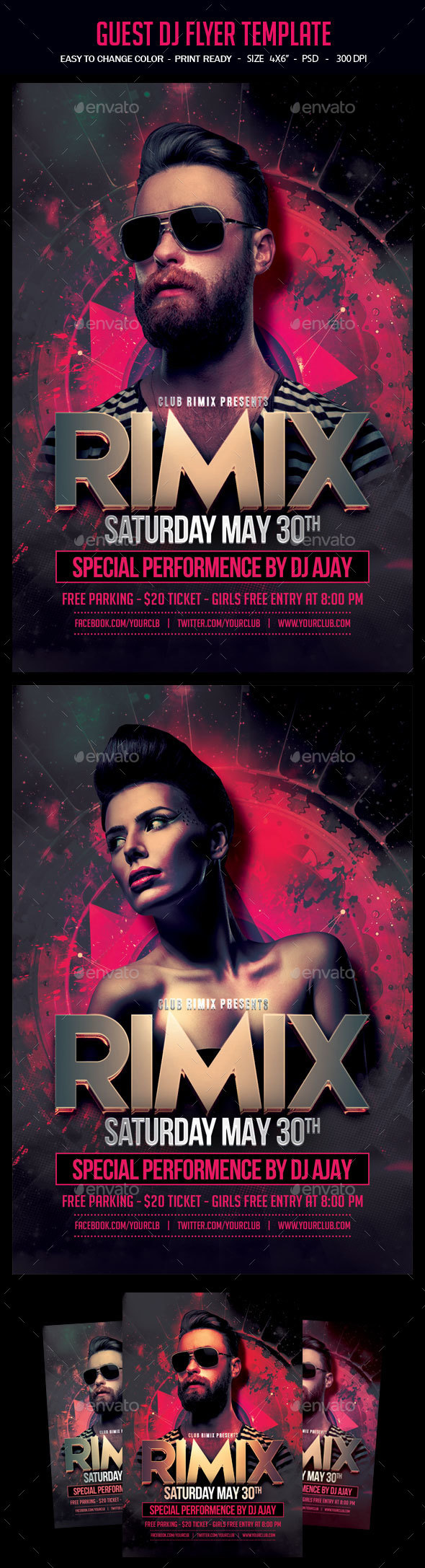 Guest Dj Party Flyer - Clubs & Parties Events