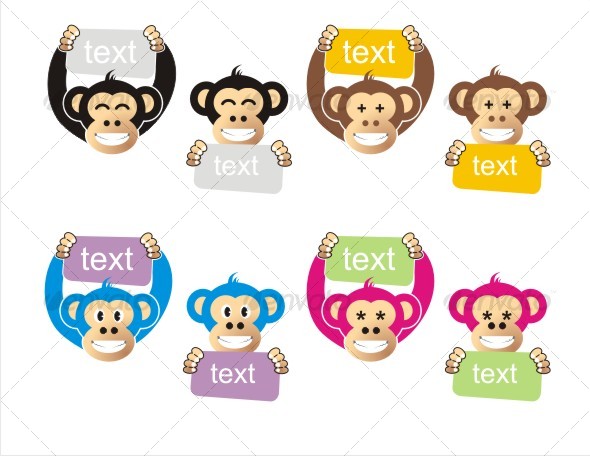 Funny Apes - Animals Characters