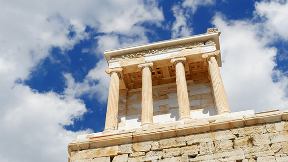 Travel View of Acropolis in Athens, Greece