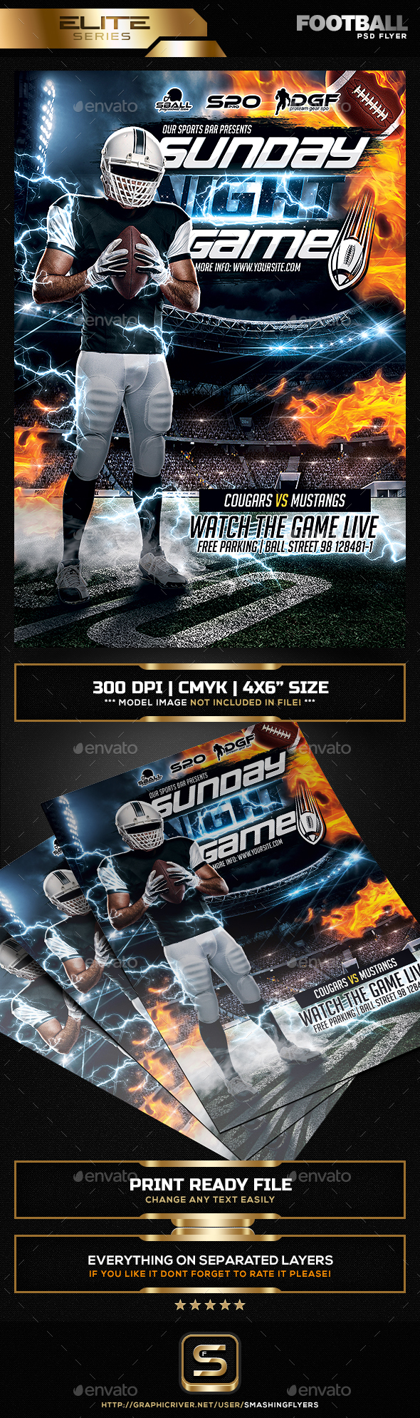 Football Night Flyer - Sports Events