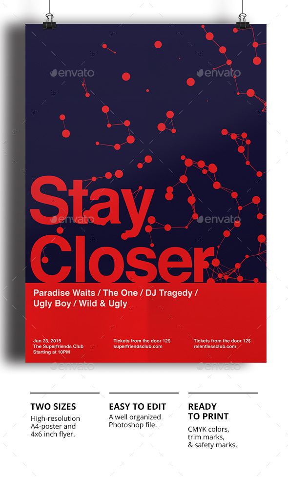 Stay Closer - Events Flyers