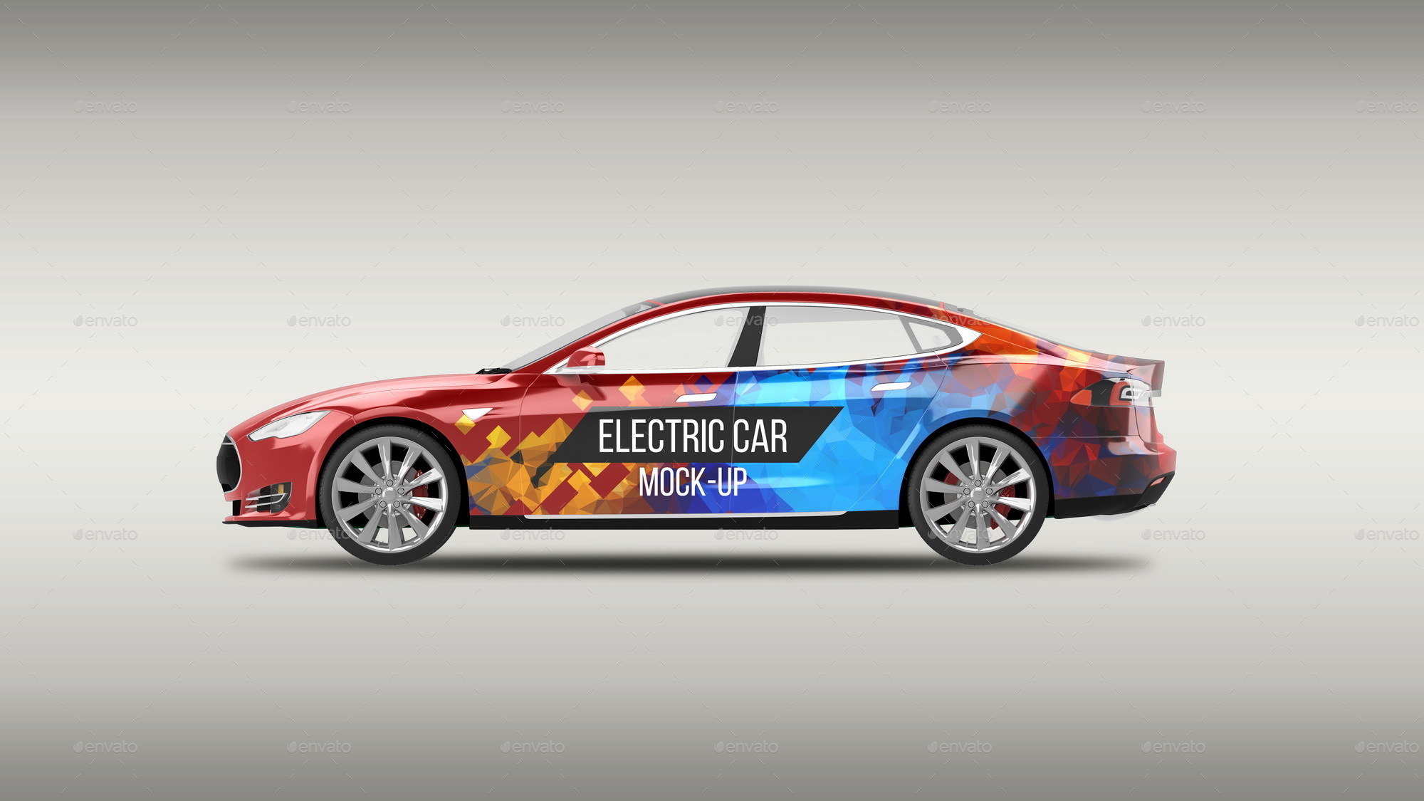 Download Electric Car Mock-Up by AlexKond | GraphicRiver