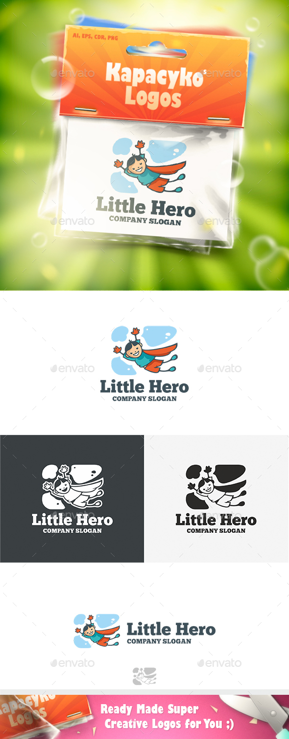 Little Hero Logo - Humans Logo Templates