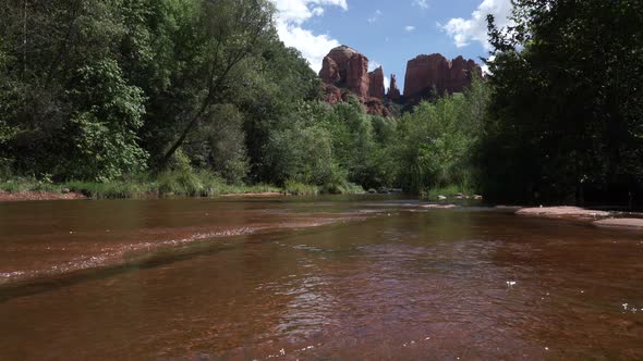 Low Angle Shot Of Cathedral Rock In Sedona Arizona alt