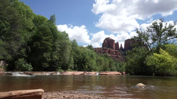 Low Angle View Of Cathedral Rock In Sedona Arizona alt
