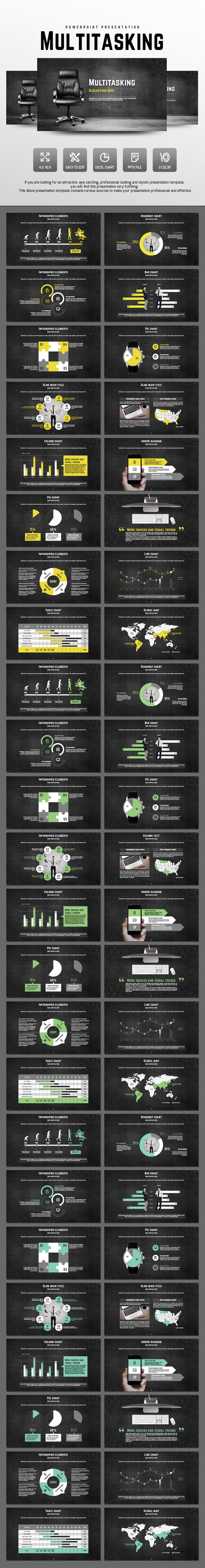 Multitasking - Business PowerPoint Templates