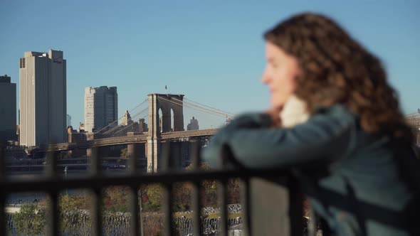 Woman Looks At Nyc Skyline 7 alt