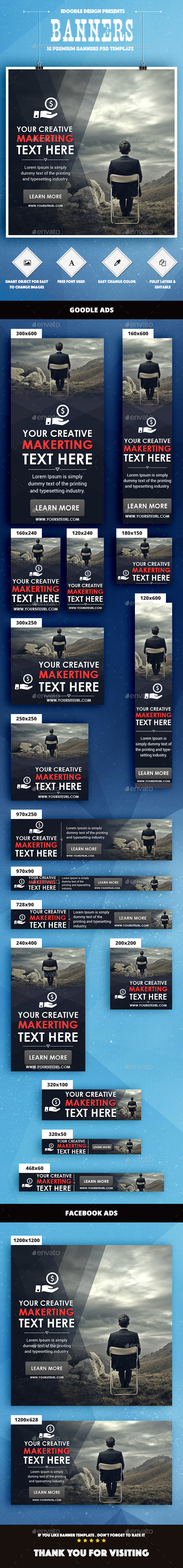 Multipurpose Banners Ads - Banners & Ads Web Elements