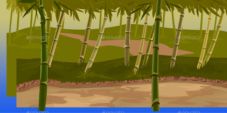 bamboo forest game background by irissnebula graphicriver