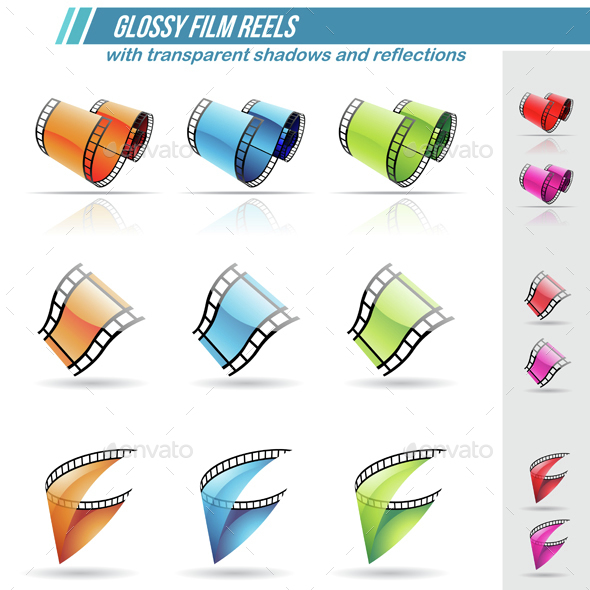 Film Reels Icons - Objects Icons