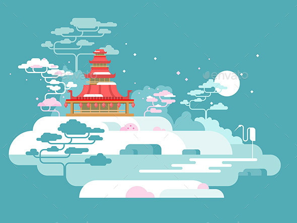 China Painted Landscape - Miscellaneous Vectors