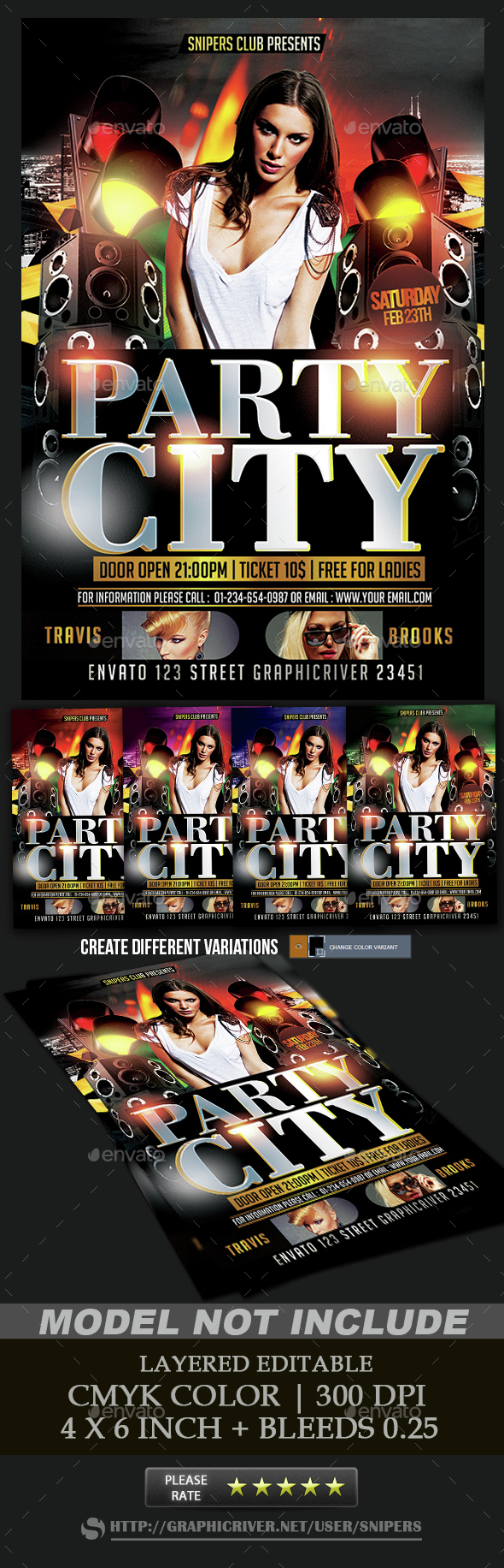 Party City Club - Events Flyers