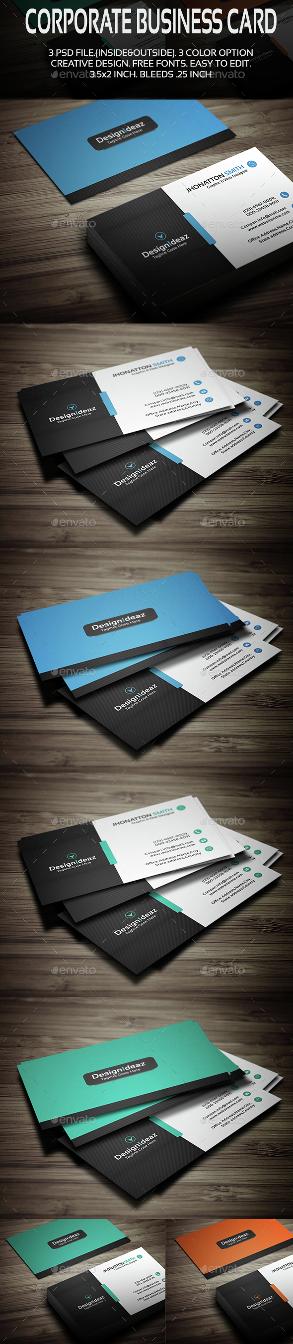 Corporate Business Card V02 - Corporate Business Cards