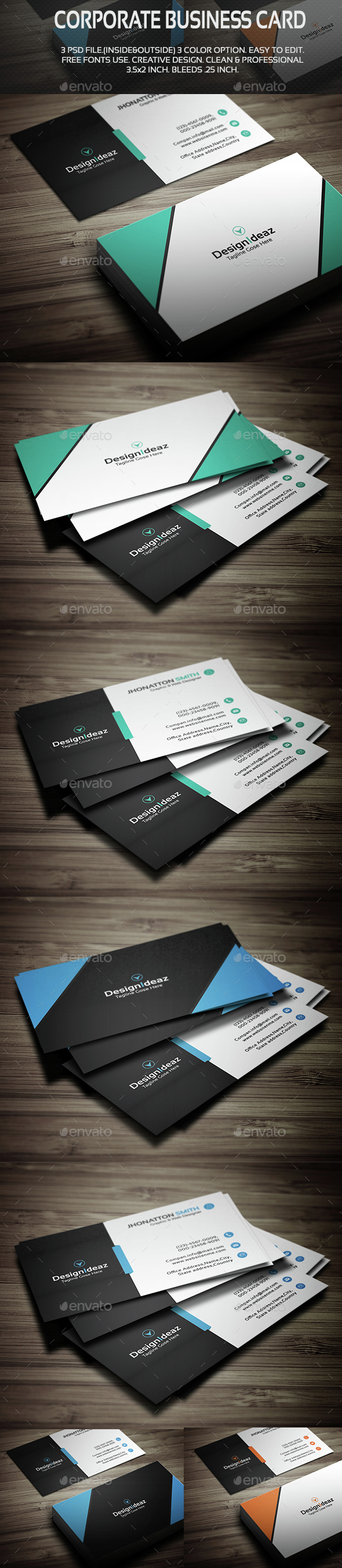 Corporate Business Card V03 - Corporate Business Cards