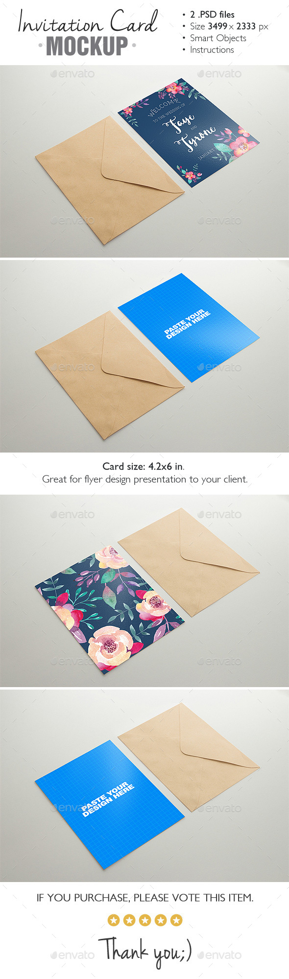 Invitation Card Mockup v.3