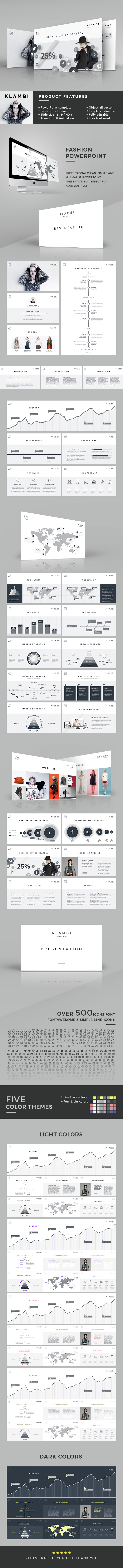 Fashion PowerPoint Template - Creative PowerPoint Templates
