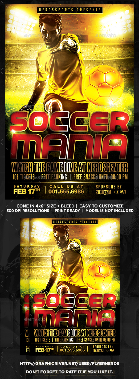 Soccer Mania Sports Flyer - Sports Events