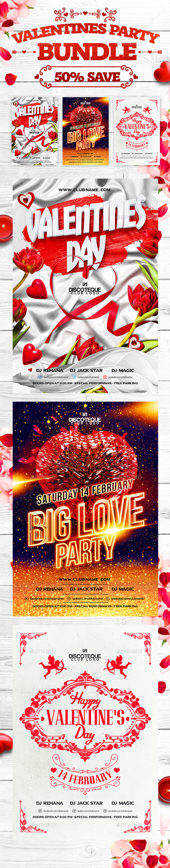 Valentines - Clubs & Parties Events