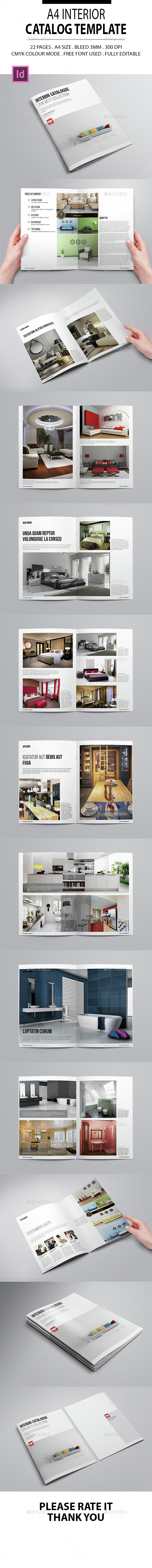 A4 Interior Catalog Template - Catalogs Brochures