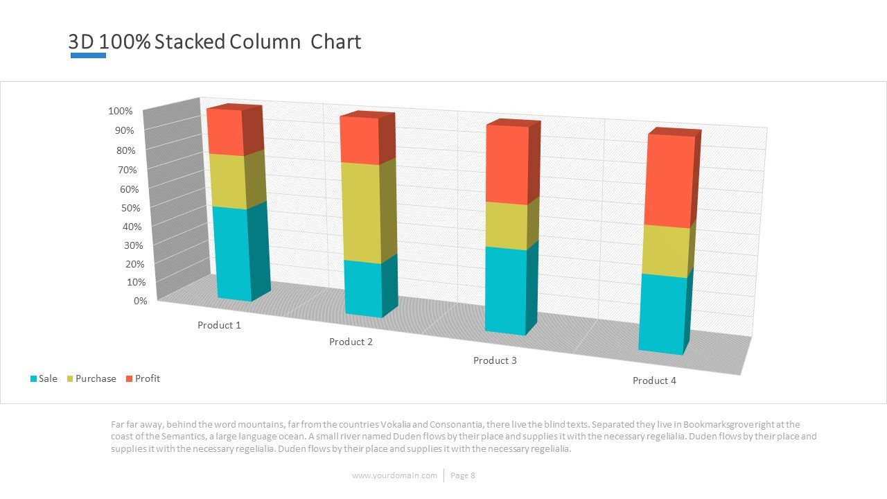 Excel Data Charts Power Point Presentation, Presentation Templates