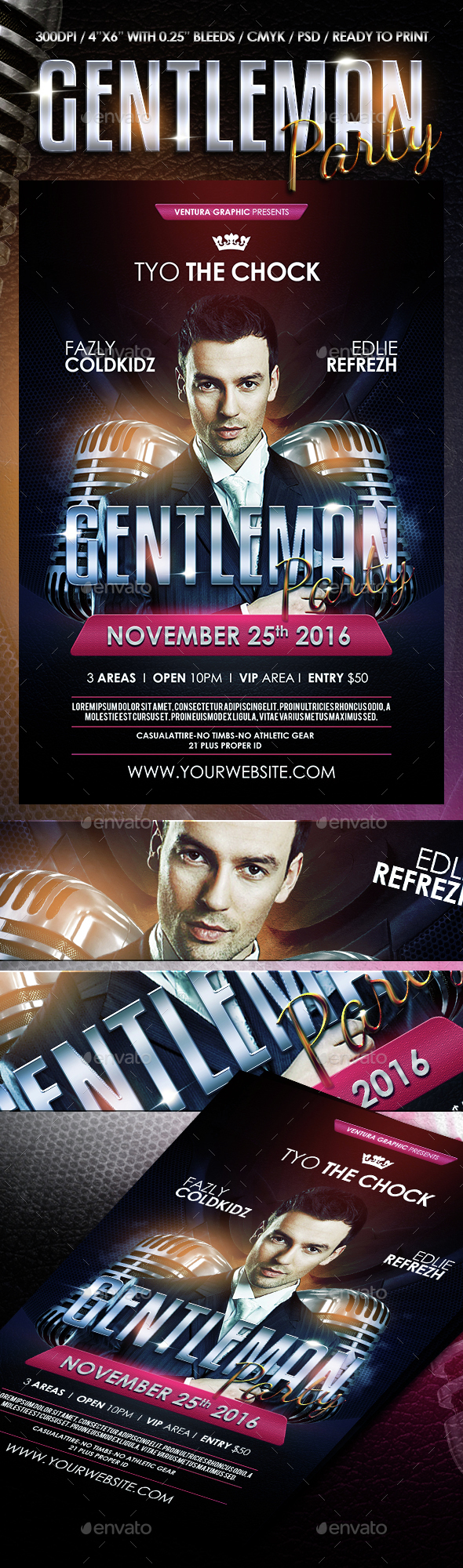 Gentleman Party Flyer - Clubs & Parties Events