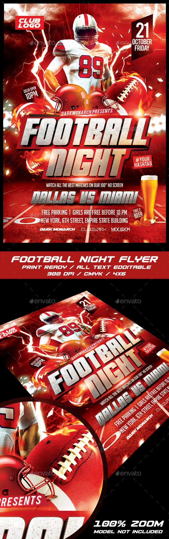 Football Night Flyer - Sports Events