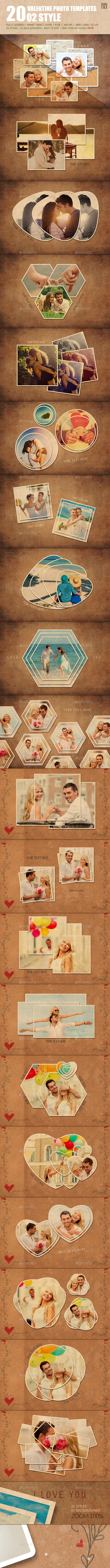 20 Valentine Photo Templates - Vol.02 - Miscellaneous Photo Templates