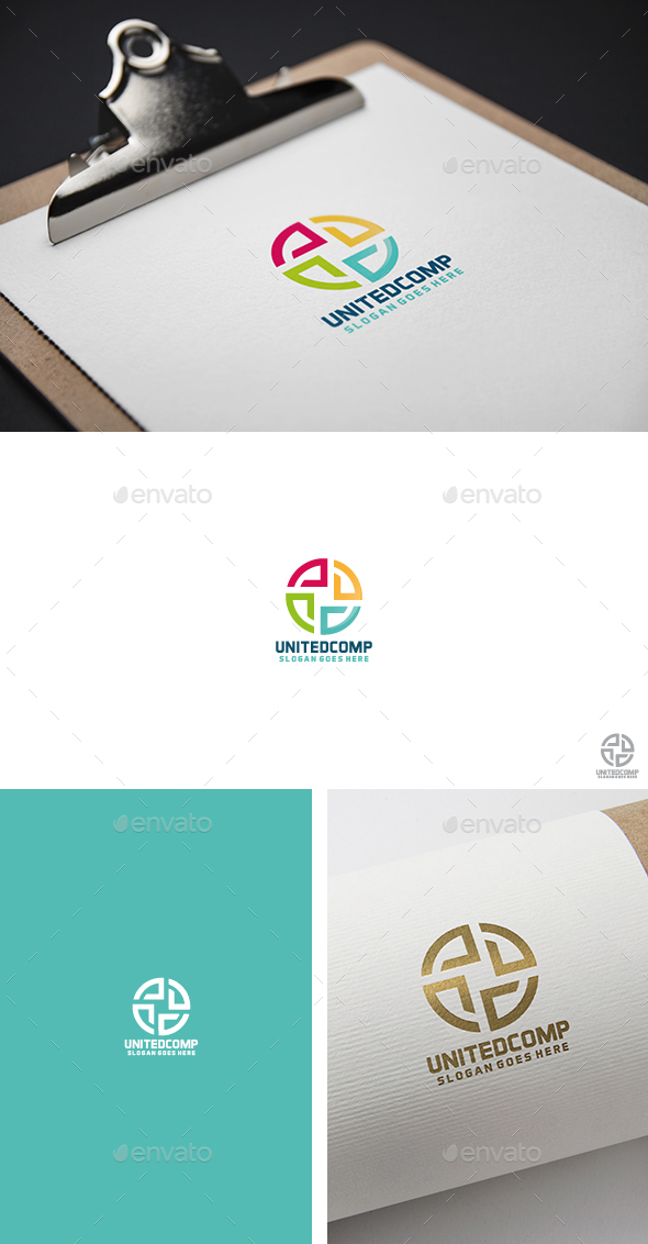 United Colorful Logo - Abstract Logo Templates