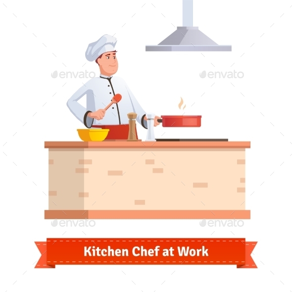 Chef Cooking Food - Food Objects