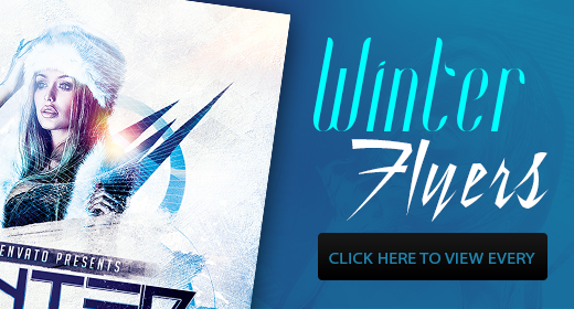 Winter Flyers Template PSD