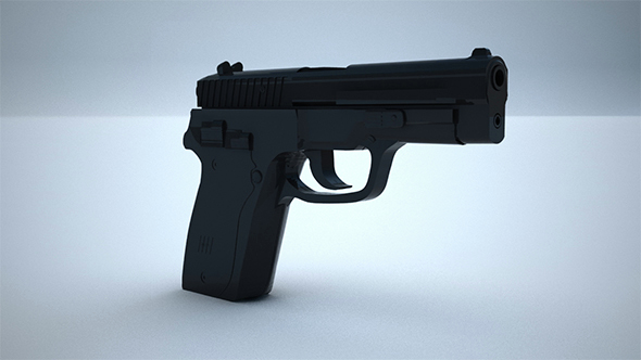 Low Poly 9mm - 3Docean 14545233