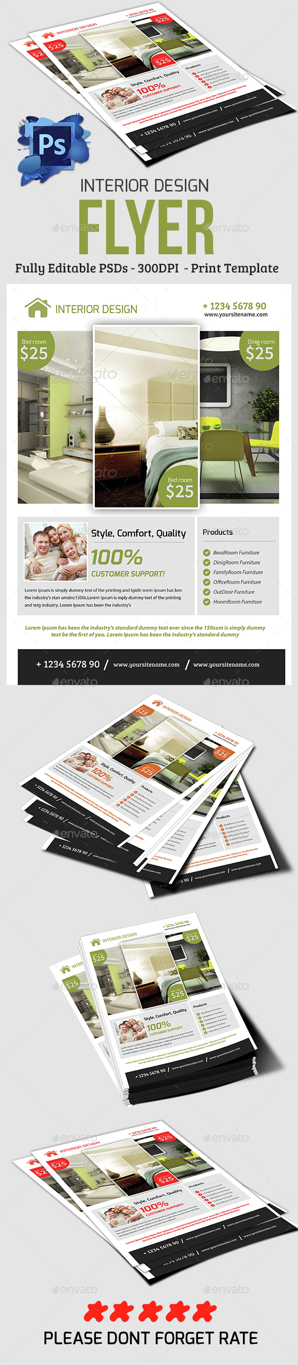 Interior Design Flyer - Commerce Flyers