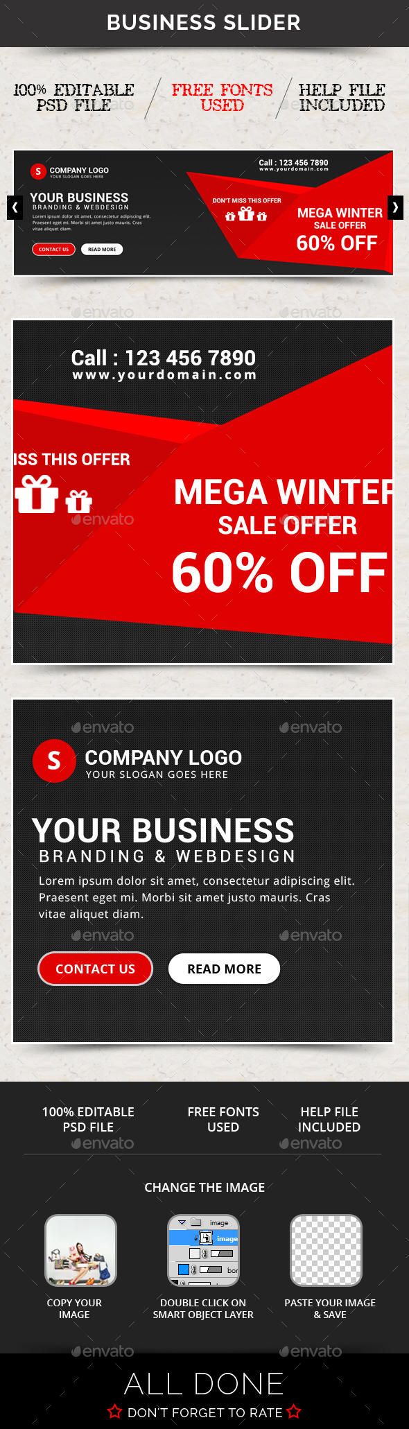 Business Slider V57 - Sliders & Features Web Elements
