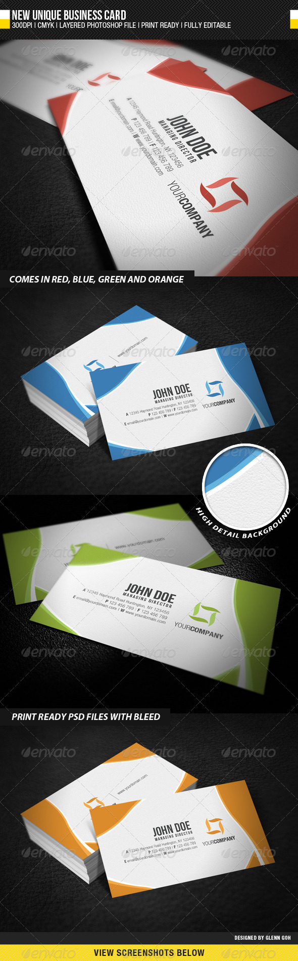 New Unique Business Card - Corporate Business Cards