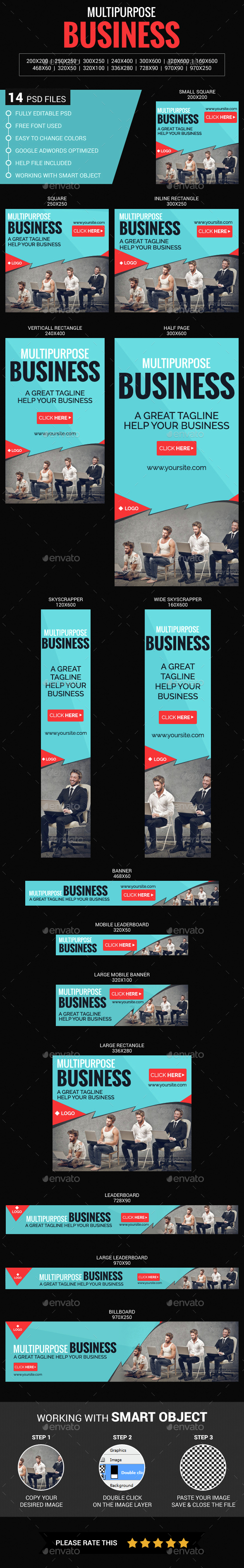 Multipurpose Business - Banners & Ads Web Elements