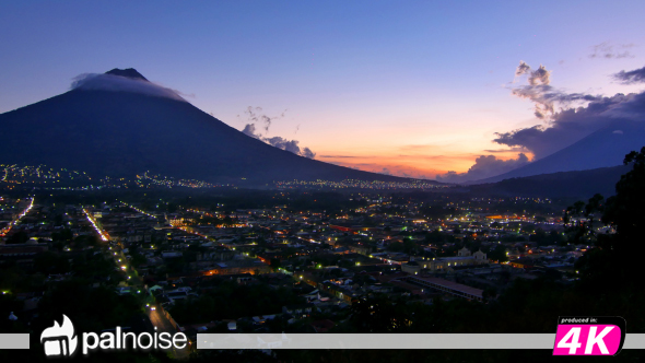 Antigua Guatemala Volcano Town