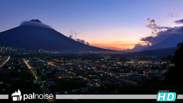Antigua Guatemala Volcano Town