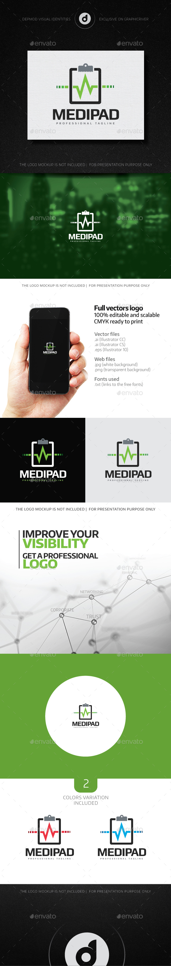 MediPad Logo - Objects Logo Templates