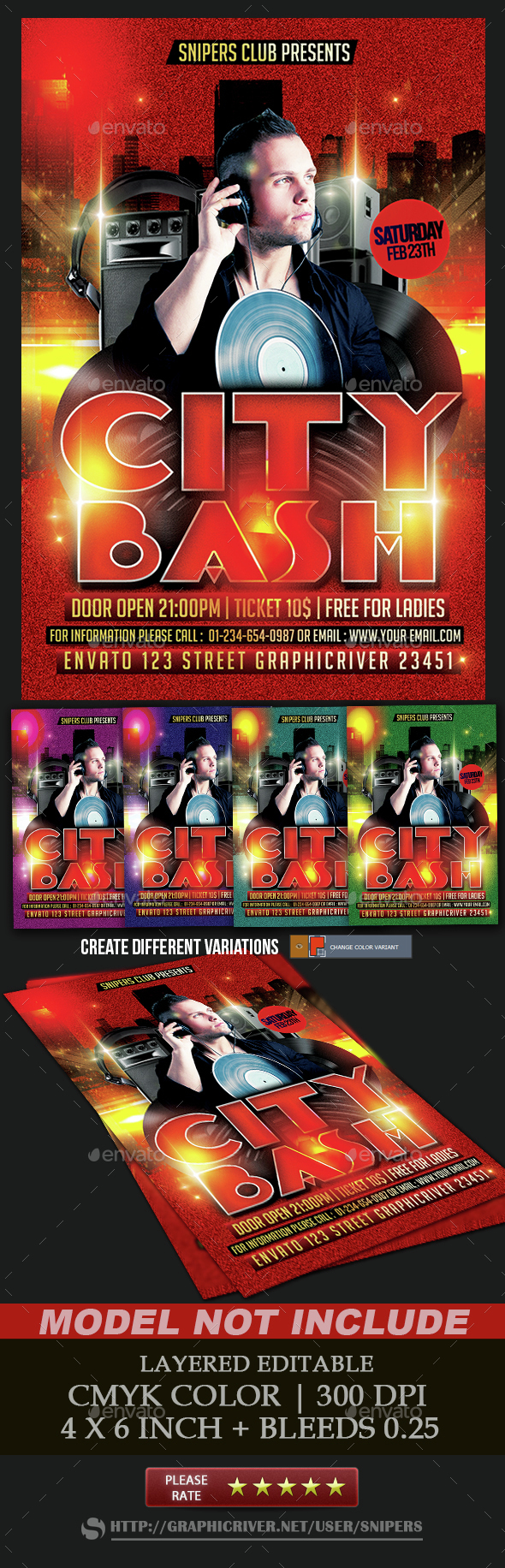 City Bash - Events Flyers