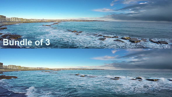 Aerial Blue Sea(3 clips) alt