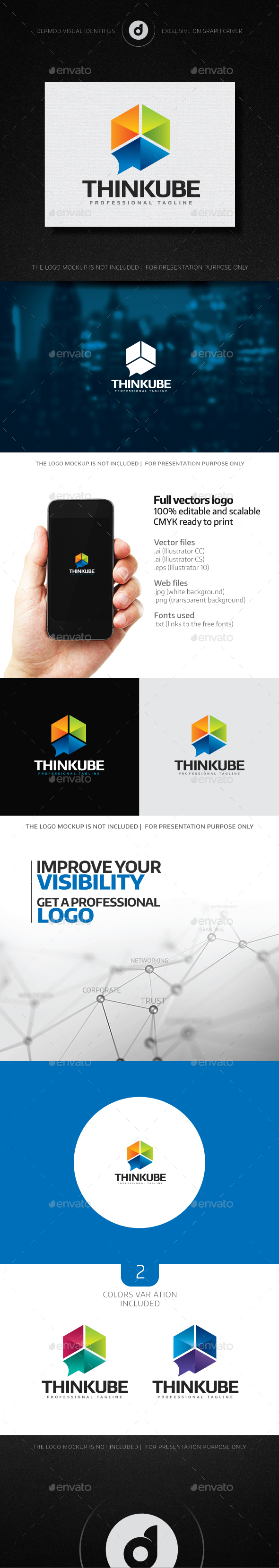 Thinkube Logo - Abstract Logo Templates