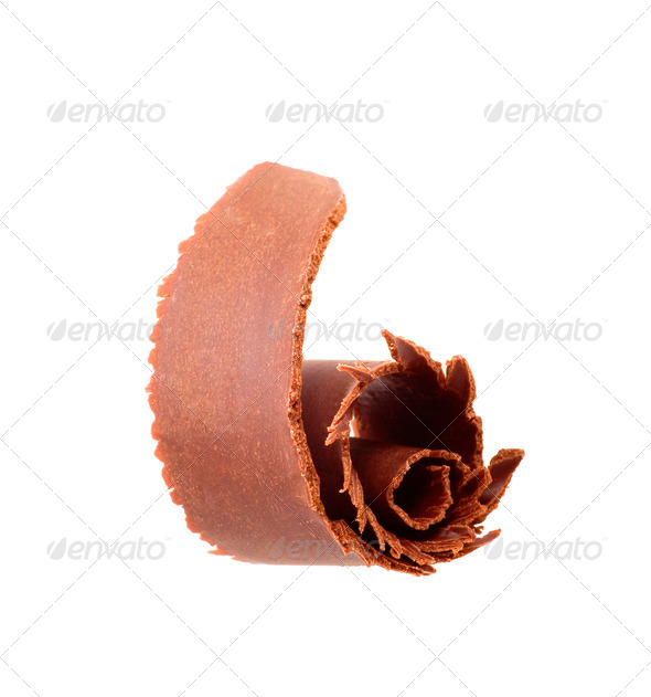 Chocolate curl - Stock Photo - Images