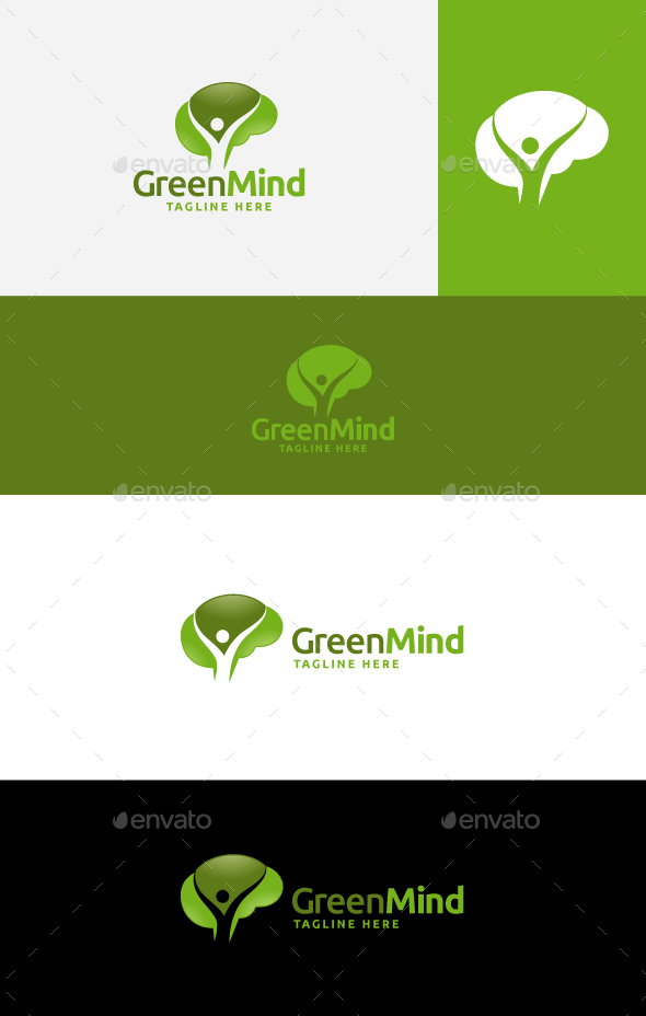 Green Mind - Nature Logo Templates