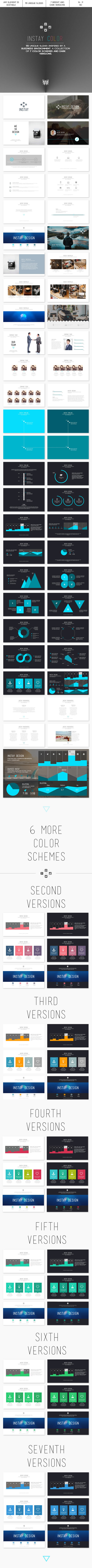 Instay Color 2.0 - PowerPoint Template - Abstract PowerPoint Templates